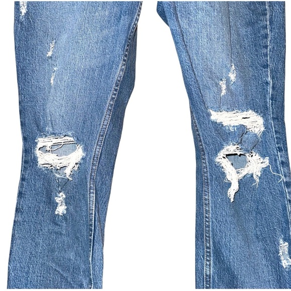 ABERCROMBIE & FITCH Curve Love The Mom High Rise Jean Distressed Size 28/6R - Picture 6 of 14